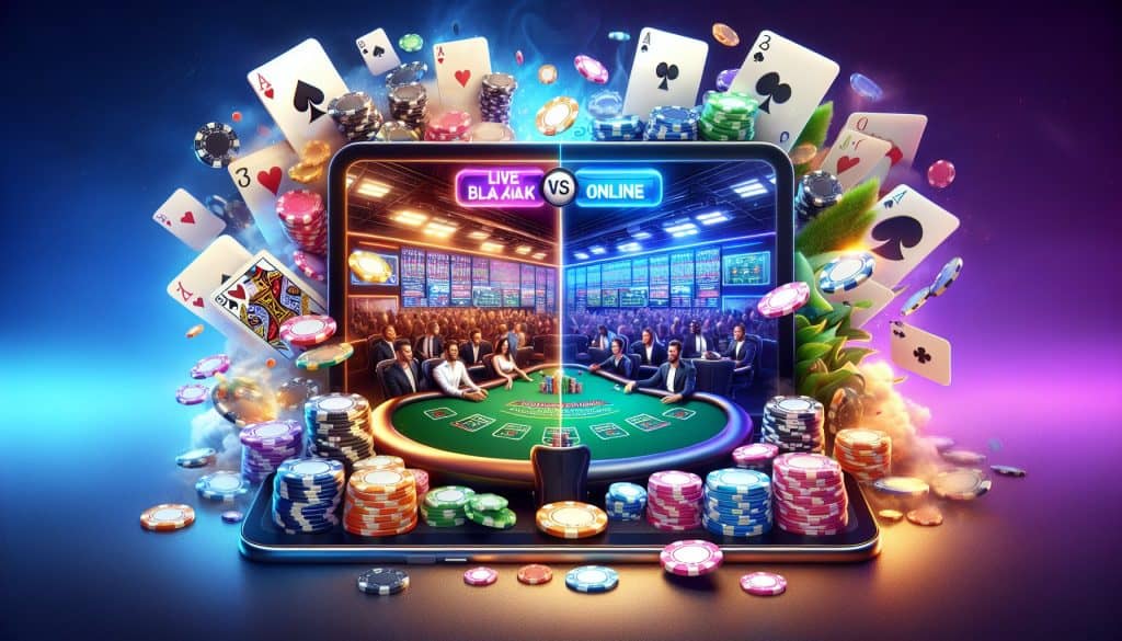 Usporedba pravih i online turnira u blackjacku